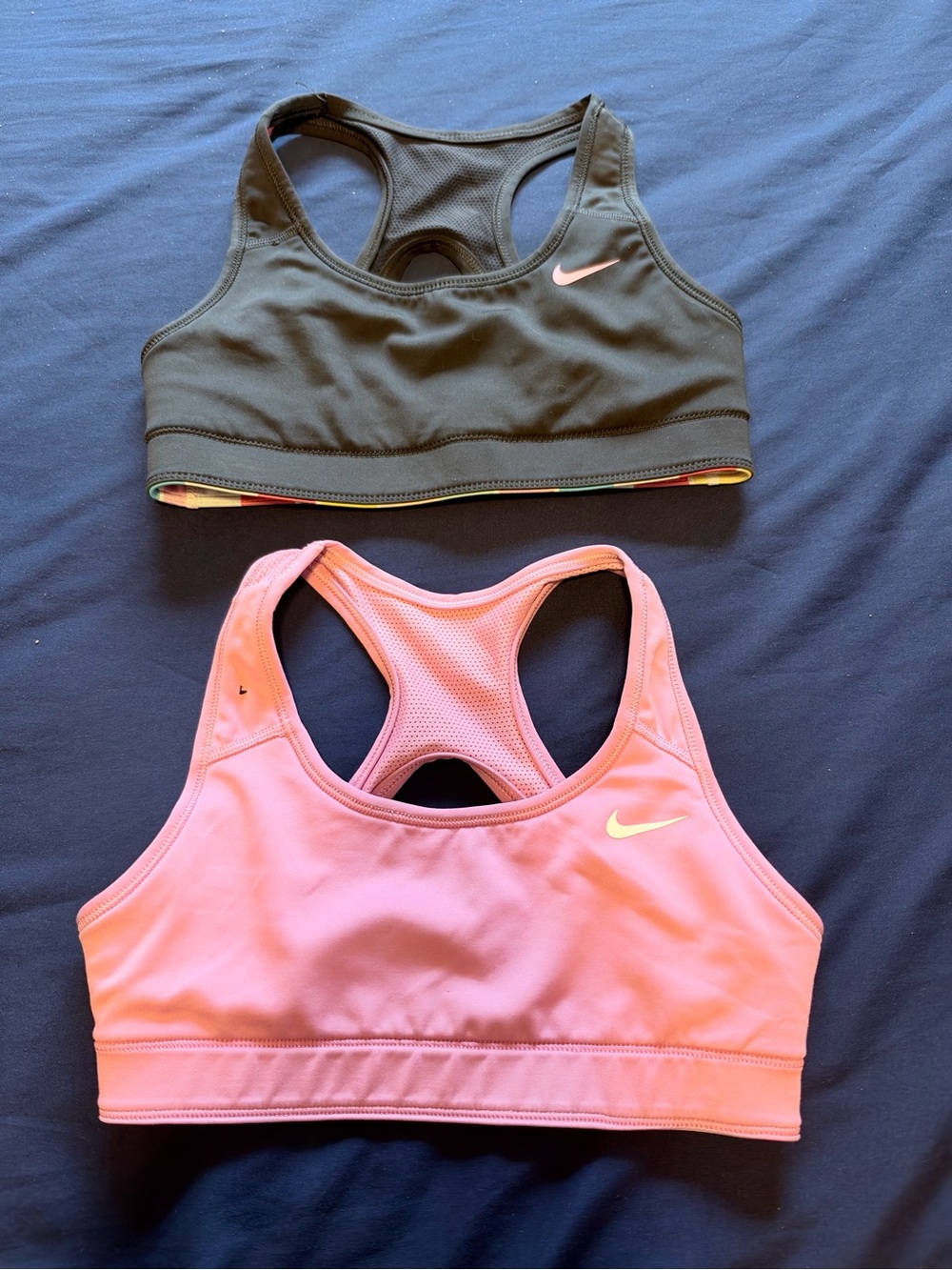 Nike Racerback Sports Bras - Black & Pink